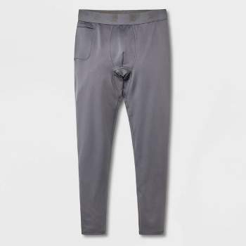Men's Regular Fit Midweight Thermal Pants - All In Motion™ Gray
