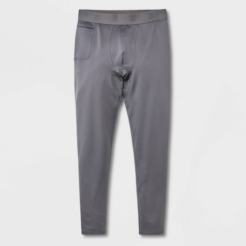 Men's Slim Fit Heavyweight Thermal Pants - All In Motion™ Gray Xxl : Target