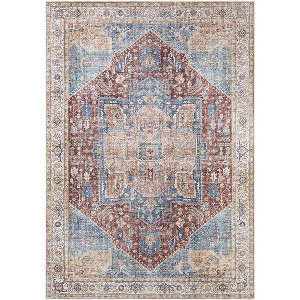 Hauteloom Como Vintage Flat Pile Washable Rug - 1 of 4