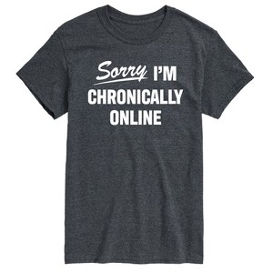 Men's - Instant Message - Sorry I'm Chronically Online Short Sleeve Graphic T-Shirt - 1 of 4