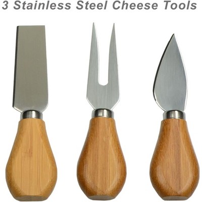 Picnic at Ascot Personalized Engraved Bamboo Charcuterie Board with Cheese Knives