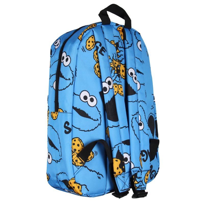 Sesame Street Backpack Cookie Monster Savage Laptop School Travel Backpack Blue, 3 of 5