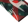 Unique Bargains Christmas Place Mats Linen Red Green 13"x17.7" 2 Pcs - 4 of 4