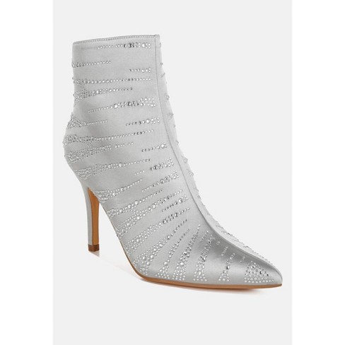 Toget Satin Rhinestone Ankle Party Boots : Target