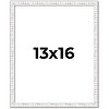 PosterPalooza | Textured White Picture Frame - UV Acrylic, Foam Board Backing, Hanging Hardware - 2 of 4