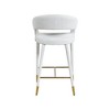 Meridian Furniture,Destiny Cream Fabric Stool - 2 of 4