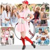 FATMOON Baseball Crossbody Purses for Women Mom Sport Small Baseball Shoulder Bag Vegan Leather Softball Handbags - 3 of 4