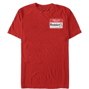 Men's Star Trek Hello My Name Is Red Shirt T-Shirt - 1 of 4