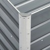 vidaXL Garden Raised Bed Powder-coated Steel 102.4"x15.7"x26.8" Silver - 4 of 4