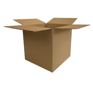 UOFFICE 25 - Corrugated Boxes 12" x 12" x 8" - Cardboard Shipping Boxes - 1 of 4