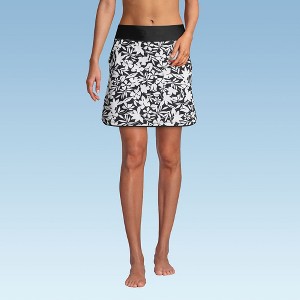 Lands' End Women's Quick Dry Board Skort Swim Skirt - 1 of 4