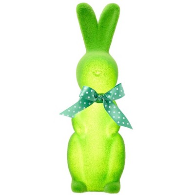 The Lakeside Collection Easter Bunny Lighted Flocked Tabletop Decor In Lavender Pink Or Green