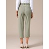 INSPIRE CHIC Women's Business Casual Cropped Length Work Office Trousers with Pockets - 4 of 4