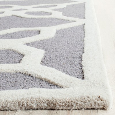 Gray Hand-Tufted Wool 8' x 10' Rectangular Rug