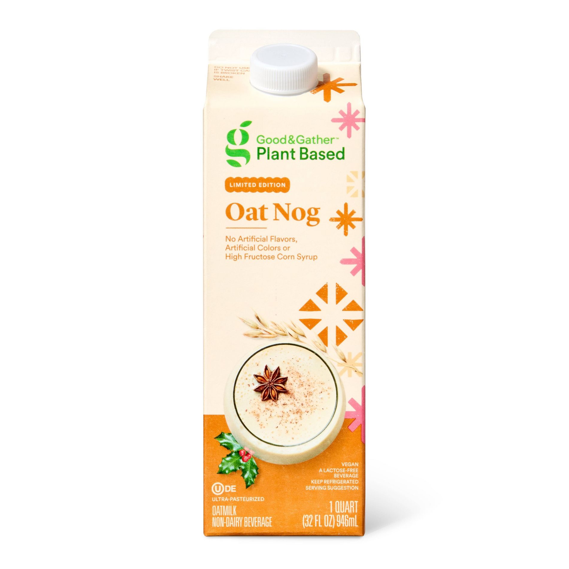 Plant Based Oatmilk Holiday Nog - 32 fl oz - Good & Gather™