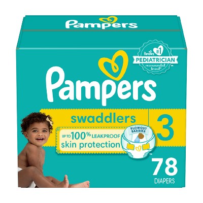 Pampers Swaddlers Disposable Diapers - Size 3 - 78ct