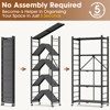 SKONYON Storage Shelves Foldable Metal Shelves Utility Shelving Units 4-Tier & 5-Tier - 4 of 4