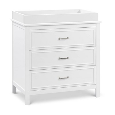 White Pinewood 3-Drawer Nursery Dresser