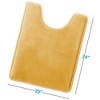 Hearth & Harbor Bathroom Rugs, Ultra Soft Velvet Memory Foam Bath Mats with PVC Backing - 3 of 4
