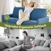 Dyonery 68" Loveseat Sofa,Comfy Couches for Living Room,Mid Century Modern Loveseat Sofa,Tool-Free Assembly Small Couches for Bedroom Office - 4 of 4
