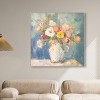 Art Remedy Vase of Spring Flowers Chic Farmhouse Wall Art Framed - 2 of 4