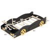 BABYYER Twin Size Race Car Bed for Kids, Car-Shaped Bed Frame with Storage Footboard and Wheels, Wood Platform Bed, No Box Spring Needed - 4 of 4