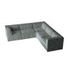 106" Chenille L-Shaped Modular Sectional Sofa, 5-Piece Oversized - 2 of 4