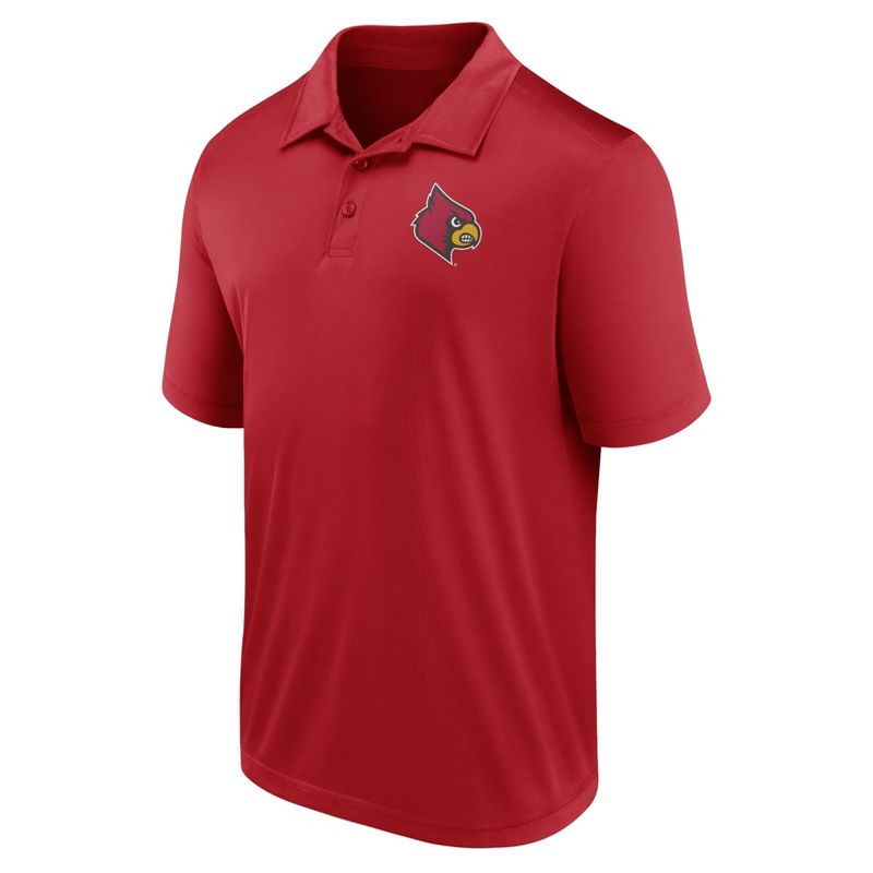 NCAA Louisville Cardinals Men&#39;s Chase Polo T-Shirt, 2 of 4