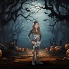 Underwraps Costumes Skeleton Hoodie Dress Child Costume - 2 of 4