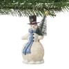 Jim Shore 5.0 Inch Snowman Holding Tree Sisal Tree Heartwood Creek Tree Ornaments - 3 of 3