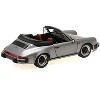 1983 Porsche 911 Carrera Cabriolet 3.2 Gray Metallic 1/18 Diecast Model Car by Minichamps - 4 of 4
