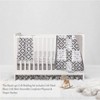 Bacati - Love  Gray/Silver 4 pc Crib Bedding Set with Diaper Caddy - 3 of 4