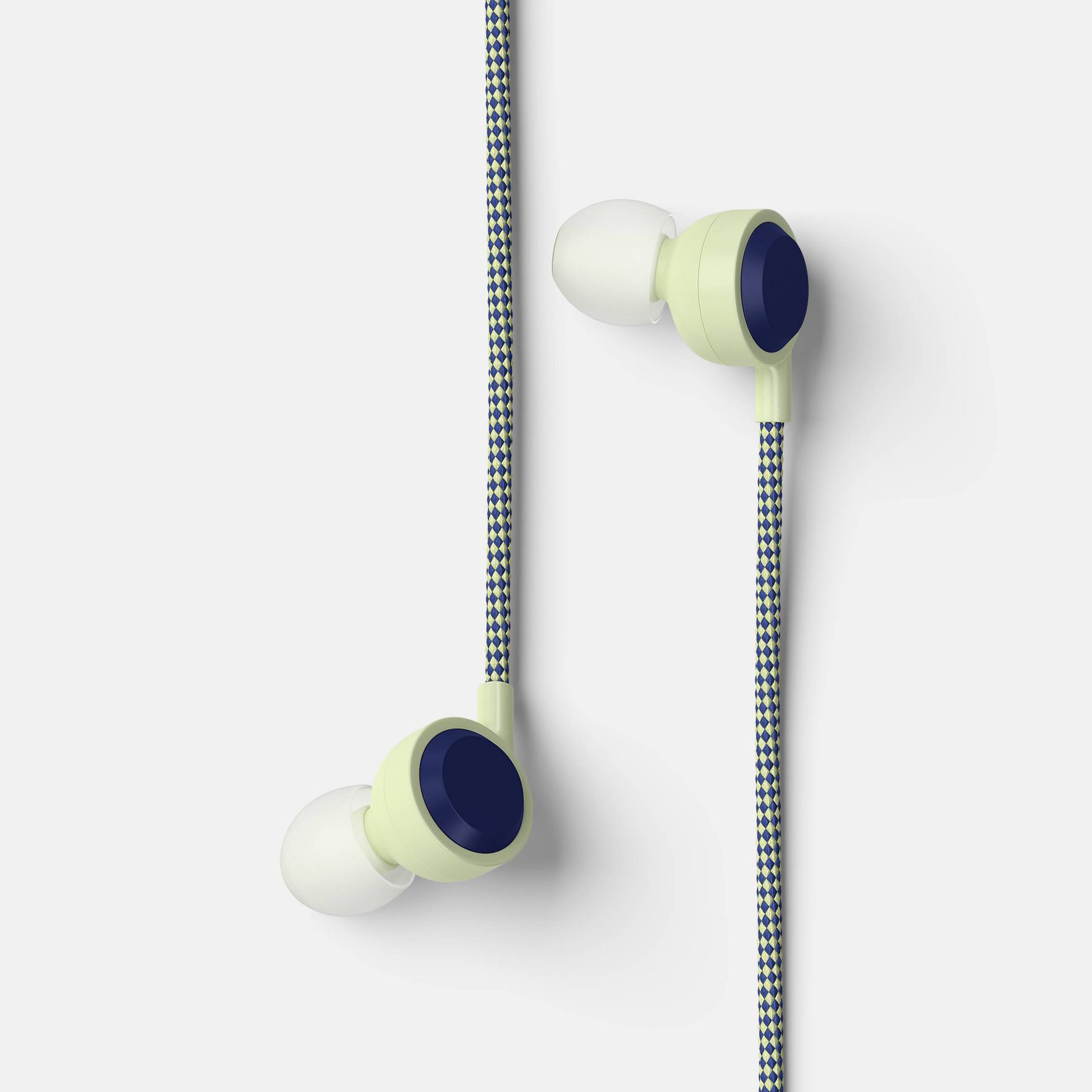 Wired Earbuds - heyday™ Pastel Lime (Stylized): Built-In Microphone, Silicone Cushions