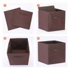 REGALWOVEN Collapsible Fabric Storage Bin with Handle for Organizing Clothes Books 2 Pcs - 3 of 4