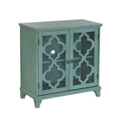 2 Door Chest Aqua Blue - HomeFare