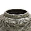 LuxenHome Rustic Brown and Green Stoneware 8.1-Inch Tall Indoor and Outdoor Bowl Vase - 4 of 4