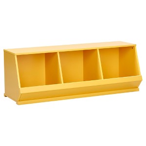 Kelly Modular Stackable Triple Storage Cubby - Yellow - Inspire Q
