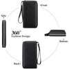 Acoinel Leather Zip Around Wallet with Wristlet Strap - 3 of 4