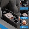115" Modern 4 Seater Sectional Sofa with Cup Holder and Charger, Comfy Cushion & Storage, Cloud Deep Seat Sofa for Living Rooms, Home Theater - 4 of 4