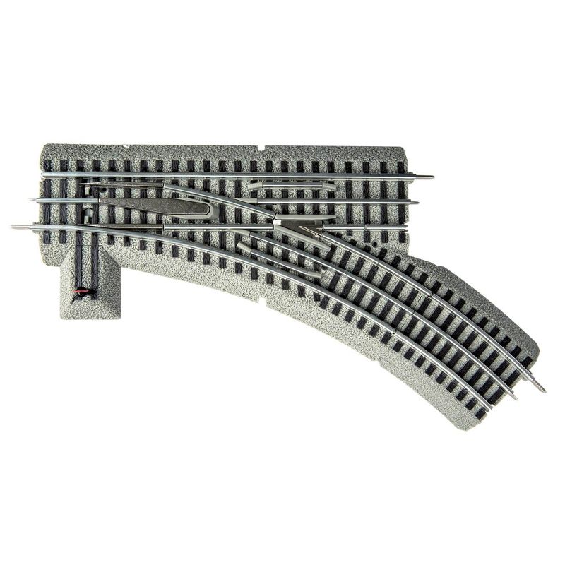 Lionel Trains O-Gauge Fastrack O36 Manual Right Hand Switch Track Piece w/ Curve, 2 of 7