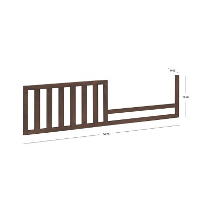 Sorelle 136 Toddler Crib Conversion Rail Chocolate