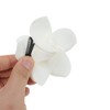 Unique Bargains Plumeria Hair Clip Yellow White 2 Pcs - 4 of 4