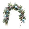 Holiday Pine Garland with Ornament Accents 6 Foot Length 12 Inch Height Traditional Decor By Melrose - 3 of 3