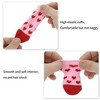 Unique Bargains Dog Cats Non-Slip Socks Heart Pattern Paw Protection and Traction Pink 4 Pcs - 3 of 4