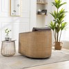 CAVINAS Swivel Barrel Chair, Comfortable Accent Chair with 360 Degree Swivel Base, Leisure Arm Chair for Living Room - 4 of 4