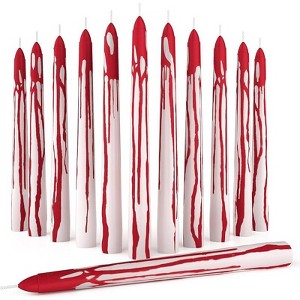 12 inch Taper Candles Set of 12 - Dripless and Smokeless Candle Unscented - Slow Burning Candle Sticks Are Perfect As Thanksgiving Taper Candles - 1 of 4