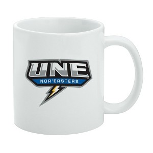 University of New England Secondary Logo Ceramic Coffee Mug Novelty Gift Mugs for Coffee Tea and Hot Drinks 11oz White - 1 of 4