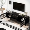 HDZNVF Modern TV Stand for TVs up to 75 Inches - 3 of 4