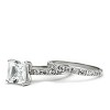 Slickblue Clear CZ Rhodium Brass Ring for Women, Single-Tone Fashion Jewelry, Wedding Band, Size 5-9 - 3 of 4