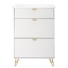Karl Home 2 Flip Drawers and 2 Sorage Drawers White Particle Board 31.5in. W Shoe Cabinets - 4 of 4